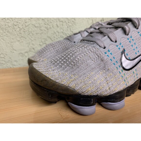 Nike Air Vapormax‎ Flyknit 3 GS Grey Fog Silver Black Sz 6Y BQ5238-007) - Picture 5 of 9
